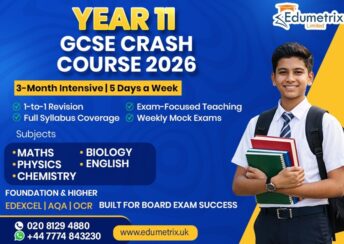 Edumetrix Launches Year 11 GCSE Crash Course 2026 to Support UK Students Ahead of Board Exams