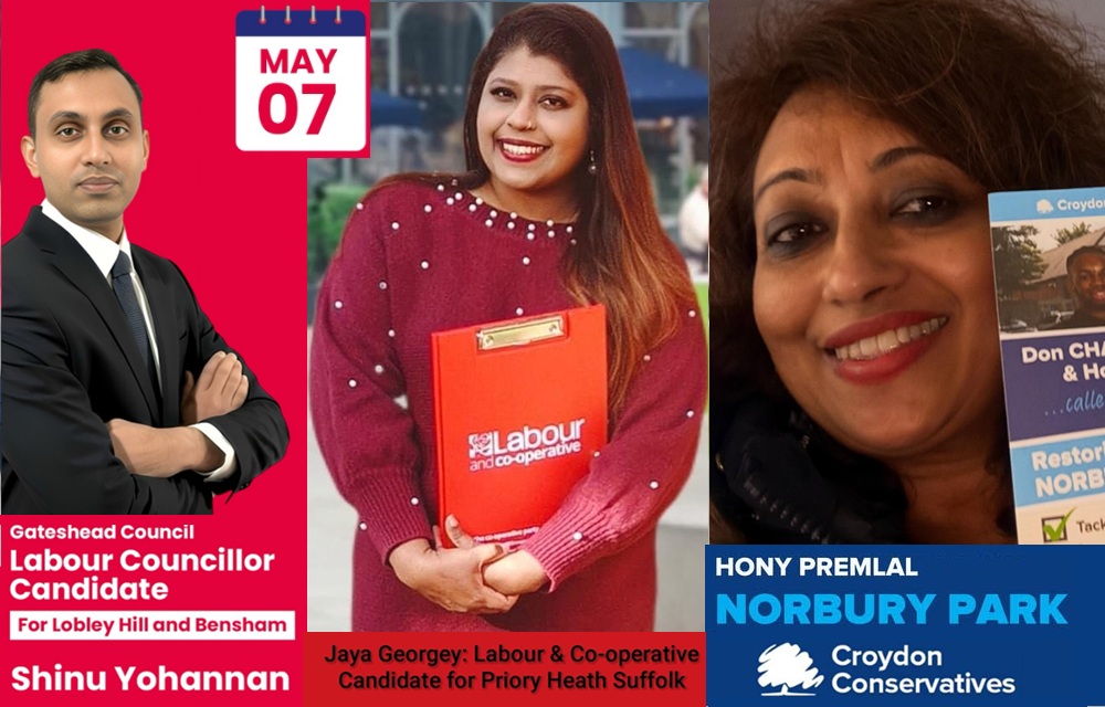 Malayalee Voices Rise in UK Democracy: Three Candidates Enter 2026 Council Elections Race