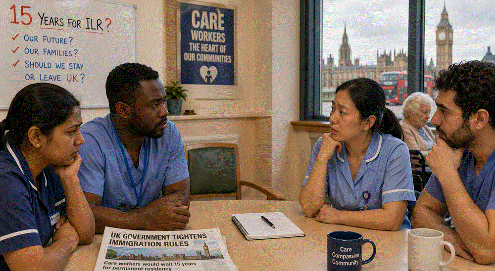 Migrant care workers debating whether to leave UK after govt tightens immigration rules