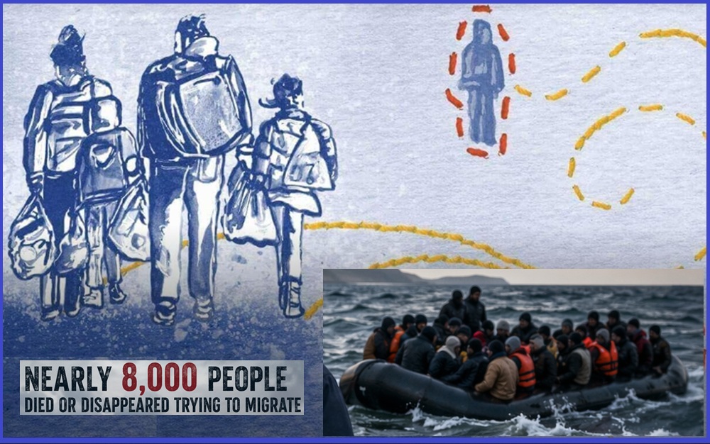 Nearly 8,000 people died or disappeared trying to migrate in 2025