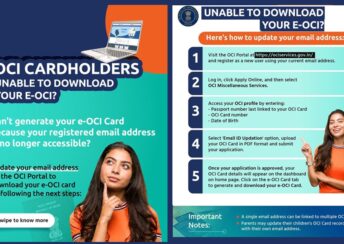 Update your e-mail address to download e-OCI card: Click to Upload Your Email Address