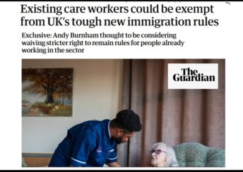 Andy Burnham Considers Immigration Exemption for Care Workers Amid Social Care Staffing Crisis