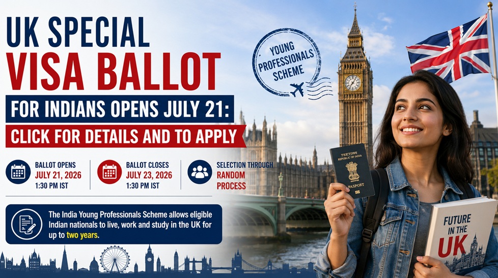 UK special visa ballot for Indians opens July 21: Click For Details and To Apply