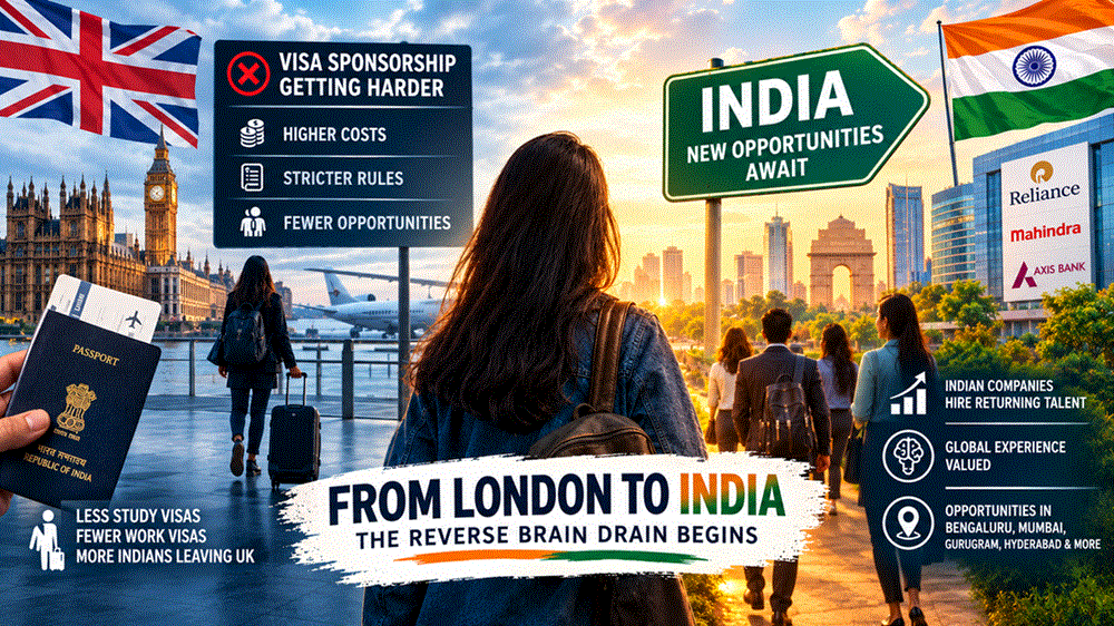 UK Student Visas Fall as Visa Rules Tightened, Indians Head Home and Indian Firms Are Ready to Hire
