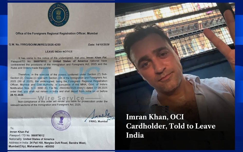 OCI Cardholder Issued Leave India Notice By India Govt After Joining Mumbai Protest