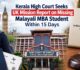 Kerala High Court directs Indian High Commission in UK to report on “missing” Malayalee MBA student
