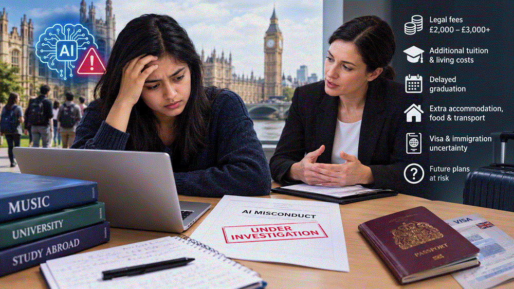 UK students turn to lawyers over AI misconduct accusations — migrant students facing crisis